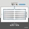 HVAC Premium 12 w X 4 h 2WayFlat Stamped Steel Vent Cover Grille Register Sidewall or Ceiling High Airflow White Outer Dimensions 1375 w X 575 h