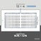HVAC Premium 12 w X 4 h 2WayFlat Stamped Steel Vent Cover Grille Register Sidewall or Ceiling High Airflow White Outer Dimensions 1375 w X 575 h