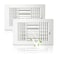 FanGoFast 2 Pack Air Vent Cover Ceiling Register Wall Vent 3Way Plastic Sidewall Ceiling Vent Covers Inlet wManual Adjuster for Home Office Bathroom Toilet 10x6 InchDuct Opening