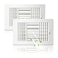 FanGoFast 2 Pack Air Vent Cover Ceiling Register Wall Vent 3Way Plastic Sidewall Ceiling Vent Covers Inlet wManual Adjuster for Home Office Bathroom Toilet 10x6 InchDuct Opening