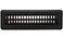 HVAC Premium 2 X 10 Floor Register with Louvered Design Heavy Duty Rigid Floor Air Supply with Damper Lever Outer Dimensions 35 X 115 Black