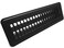HVAC Premium 2 X 10 Floor Register with Louvered Design Heavy Duty Rigid Floor Air Supply with Damper Lever Outer Dimensions 35 X 115 Black