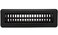 HVAC Premium 2 X 10 Floor Register with Louvered Design Heavy Duty Rigid Floor Air Supply with Damper Lever Outer Dimensions 35 X 115 Black