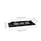 TTZEZE 2PCS Air Vent Cover Aluminium Alloy Rectangle Vent Covers for Home Wall Ceiling Floor Register Grille Register Ventilation Register Grille for Wardrobe Cabinet Bathroom Kitchen Black 60150mm