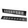 TTZEZE 2PCS Air Vent Cover Aluminium Alloy Rectangle Vent Covers for Home Wall Ceiling Floor Register Grille Register Ventilation Register Grille for Wardrobe Cabinet Bathroom Kitchen Black 60250mm