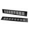 TTZEZE 2PCS Air Vent Cover Aluminium Alloy Rectangle Vent Covers for Home Wall Ceiling Floor Register Grille Register Ventilation Register Grille for Wardrobe Cabinet Bathroom Kitchen Black 60250mm