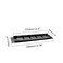 TTZEZE 2PCS Air Vent Cover Aluminium Alloy Rectangle Vent Covers for Home Wall Ceiling Floor Register Grille Register Ventilation Register Grille for Wardrobe Cabinet Bathroom Kitchen Black 60350mm