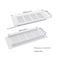 TTZEZE 2PCS Air Vent Cover White Aluminium Alloy Ventilation Grille Rectangle Metal Louvered Grill Cover for Wardrobe Stove Shoes Cabinet Sink Kitchen Bathroom Side Wall Ceiling and Floor Exhaust Vent