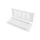 TTZEZE 2PCS Air Vent Cover White Aluminium Alloy Ventilation Grille Rectangle Metal Louvered Grill Cover for Wardrobe Stove Shoes Cabinet Sink Kitchen Bathroom Side Wall Ceiling and Floor Exhaust Vent