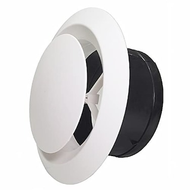AHLSRHZ 4 Inch Adjustable Air Vents ABS Round Soffit Vent for Indoor Use