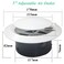 AHLSRHZ 5 Inch Adjustable Air Vents ABS Round Soffit Vent for Indoor Use