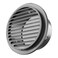 puunkeey 6 in Heavy Duty Thickened 304 Stainless Steel Air Vent Cover Louvered Grille Cover Vent Hood Flat Ducting Ventilation Air Vent Wall Air Outlet with Fly Screen Mesh for House 6inch150mm Flat B