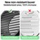 puunkeey 6 in Heavy Duty Thickened 304 Stainless Steel Air Vent Cover Louvered Grille Cover Vent Hood Flat Ducting Ventilation Air Vent Wall Air Outlet with Fly Screen Mesh for House 6inch150mm Flat B