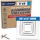 ACLAMINAIRE 8x8 Inch Duct Opening Air Vent Cover 4Way Extruded Aluminum Core Air Supply HVAC Ceiling Diffuser AC Ceiling Register Vent Cover for HVAC Grills with Opposing Blades Damper 96x96 Face