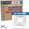 ACLAMINAIRE 8x8 Inch Duct Opening Air Vent Cover 4Way Extruded Aluminum Core Air Supply HVAC Ceiling Diffuser AC Ceiling Register Vent Cover for HVAC Grills with Opposing Blades Damper 96x96 Face