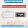 Air 360 Aluminum 12 x 6 In Duct Opening Heater Vent Deflector Wall AC Grille Premium Register Vent Cover Durable Rustproof Wall Grille Overall Size 1358 x 758 Inch Adjustable Front Blades White
