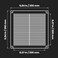 Awenta 8 x 8 Inch Square Plastic Black Ventilation Grille with Mesh Intake Exhaust Dryer Soffit Air Vent Cap HVAC Ceiling Register Vent Cover Crawl Space Exhaust Wall Vent Hose