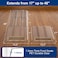 BESWEL Air Vent Extender for Under Furniture Extend from 1748 Magnetic Vent Deflector for Floor Register Up to 12 Wide 15mm Thick