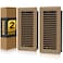 BYEWIRE Floor Register 4x10 Adjustable Floor Vent Covers for Home Floor Wall Heavy Duty Walkable Steel Floor Vents RustProof Register Vent Cover Air Vents 2 Pack Value Set Brown