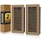 BYEWIRE Floor Register 4x10 Adjustable Floor Vent Covers for Home Floor Wall Heavy Duty Walkable Steel Floor Vents RustProof Register Vent Cover Air Vents 2 Pack Value Set Brown