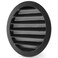 calimaero WSGB 6 Inch Black Round Metal Air Vent Grill Cover Flat Louver with Fly Screen Fits Only with Metal Ducts