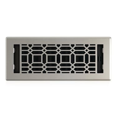 Decor Grates 4x12 New Gothic Floor Register Vent Cover Fits 4x12 Floor Vent Opening Adjustable Airflow Control Brushed Nickel NGH412NKL