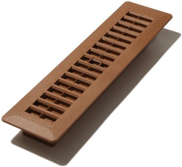Decor Grates PL212OB 2Inch by 12Inch Plastic Floor Register Oak Brown