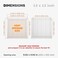 ECOPRO VENT 10 x 10 Inch Opening Measurement White Square Air Vent Cover Grille with Protective Mesh Plastic Register Cover Indoor Outdoor Soffit Vent Cover 12 x 12 Inch Outer Measurement