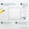 ECOPRO VENT 10 x 10 Inch Opening Measurement White Square Air Vent Cover Grille with Protective Mesh Plastic Register Cover Indoor Outdoor Soffit Vent Cover 12 x 12 Inch Outer Measurement