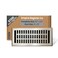 EMPIRE REGISTER Empire Register Co Decorative Air Vent Covers 4x10 inch Modern Contemporary Design Brushed Nickel Finish Heavy Duty Walkable Floor Register Metal Damper Attached