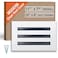 FA-STAR FASTAR Clean Modern AC Vent Cover 10 x 6 Duct Opening Cutout Decorative White Air Vent Standard Linear Slot Diffuser Register Grille for Ceiling Walls Floors All Aluminium