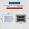 Handua Fits 10x8 Duct Opening 1 Way Steel Air Supply Diffuser by Register Vent Cover Grille for Sidewall and Ceiling White Outer Dimensions 1175 X 975