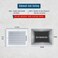 Handua Fits 10x8 Duct Opening 1 Way Steel Air Supply Diffuser by Register Vent Cover Grille for Sidewall and Ceiling White Outer Dimensions 1175 X 975