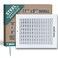Handua Fits 10x8 Duct Opening 1 Way Steel Air Supply Diffuser by Register Vent Cover Grille for Sidewall and Ceiling White Outer Dimensions 1175 X 975