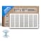 Handua Fits 30x14 Duct Opening Steel Return Air Grille by Vent Cover Grill for Sidewall and Ceiling White HVAC Cold Air Intake Grille Outer Dimensions 3175W X 1575H