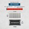 Handua Fits 30x14 Duct Opening Steel Return Air Grille by Vent Cover Grill for Sidewall and Ceiling White HVAC Cold Air Intake Grille Outer Dimensions 3175W X 1575H