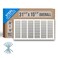 Handua Fits 30x14 Duct Opening Steel Return Air Grille by Vent Cover Grill for Sidewall and Ceiling White HVAC Cold Air Intake Grille Outer Dimensions 3175W X 1575H