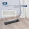 Handua Fits 4x12 and 12x4 Duct Opening Floor Register with Louvered Design by Heavy Duty Walkable Design with Damper Floor Vent Grille Easy to Adjust Air Supply Lever Off White