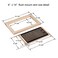Homewell Oak Floor Register Flush Mount 6x14 Inch with Damper Unfinished
