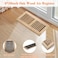 Howeall 2PC 4x10 Inch White Oak Wood Floor Register Vents Cover Drop in Register with Damper Wooden Vents Covers for Home Floor Unfinished White Oak
