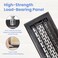 Howeall 4x10 Inches 2 Pack Heavy Duty Walkable Floor Register Easy Adjust Air Supply Lever Decorative Floor Vent Covers Boston Design Vent Covers for Home Oil Rubbed Bronze