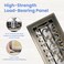 Howeall 4x10 Inches Heavy Duty Walkable Floor Register Easy Adjust Air Supply Lever Decorative Floor Vent Covers Savannah Design Vent Covers for Home Antique Brass
