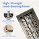 Howeall 4x10 Inches Heavy Duty Walkable Floor Register Easy Adjust Air Supply Lever Decorative Floor Vent Covers Savannah Design Vent Covers for Home Antique Brass