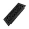 Howeall 4x10 Inches Heavy Duty Walkable Floor Register Easy Adjust Air Supply Lever Floor Vents Charlotte Design Vent Cover for Home Floor Matte Black