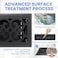 Howeall 4x10 Inches Heavy Duty Walkable Floor Register Easy Adjust Air Supply Lever Floor Vents Charlotte Design Vent Cover for Home Floor Matte Black