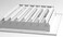 HVAC Premium 10w X 6h 2Way Flat Stamped Face Steel Supply Diffuser Vent Duct Cover Grille Register High Airflow White Outer Dimensions 1175w X 775h