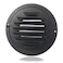 IMOBEINOR Air Vent Louver Round 304 Soffit Vents Exhaust Air Grill Ceiling Vent Cover with Builtin Mesh Screen for Bathroom Kitchen Office Ventilation Black 4Inch