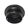 IMOBEINOR Air Vent Louver Round 304 Soffit Vents Exhaust Air Grill Ceiling Vent Cover with Builtin Mesh Screen for Bathroom Kitchen Office Ventilation Black 4Inch