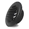 IMOBEINOR Air Vent Louver Round 304 Soffit Vents Exhaust Air Grill Ceiling Vent Cover with Builtin Mesh Screen for Bathroom Kitchen Office Ventilation Black 4Inch