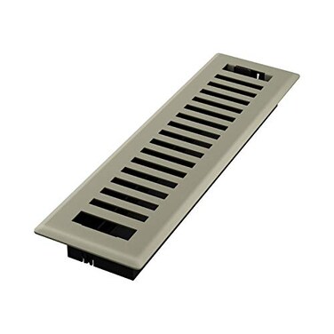 Imperial RG3427 Montezuma Decorative Floor Register 225 x 12Inch Satin Nickel